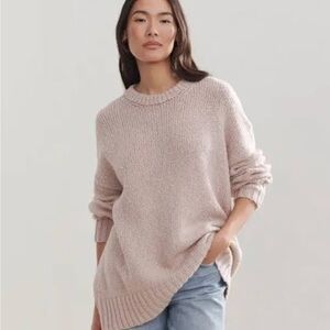 Jenni Kayne Dusty Pink Crew Neck Sweater